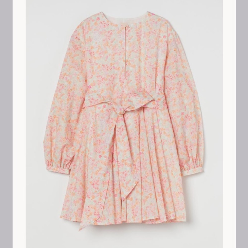 H&M Floral Pink Midi Dress